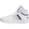 adidas Hoops Mid-Top Sneaker Kinder 01F7 - ftwwht/orbgry/putgre 36