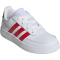 adidas Breaknet Court Lace Sneaker Kinder JH6677 - cloud white/better scarlet/carbon 34