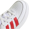 adidas Breaknet Court Lace Sneaker Kinder JH6677 - cloud white/better scarlet/carbon 34