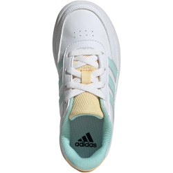 adidas Breaknet Court Lace Sneaker Kinder 01F7 - ftwwht/seflaq/orgtin 35