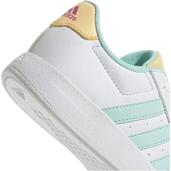 adidas Breaknet Court Lace Sneaker Kinder 01F7 - ftwwht/seflaq/orgtin 35