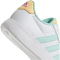 adidas Breaknet Court Lace Sneaker Kinder 01F7 - ftwwht/seflaq/orgtin 35