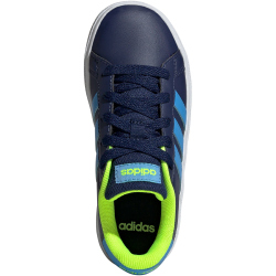 adidas Grand Court Lace-Up Sneaker Kinder 043A - dkblue/blubrs/luclem 38 2/3