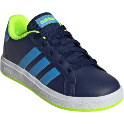 adidas Grand Court Lace-Up Sneaker Kinder 043A - dkblue/blubrs/luclem 38 2/3