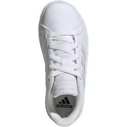 adidas Grand Court Lace-Up Sneaker Kinder IH4886 - cloud white/crystal jade/clear pink 36