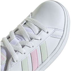 adidas Grand Court Lace-Up Sneaker Kinder IH4886 - cloud white/crystal jade/clear pink 36