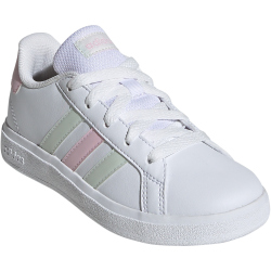 adidas Grand Court Lace-Up Sneaker Kinder 01F7 - ftwwht/cryjad/clpink 38 2/3