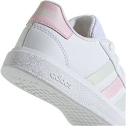 adidas Grand Court Lace-Up Sneaker Kinder 01F7 - ftwwht/cryjad/clpink 38 2/3