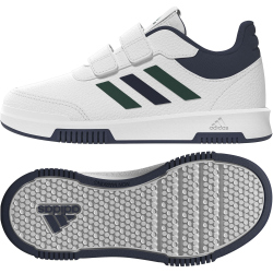 adidas Tensaur Hook and Loop Sneaker IF1729 - cloud white/collegiate green/collegiate navy 30