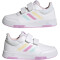 adidas Tensaur Hook and Loop Sneaker 01F7 - ftwwht/almblu/blilil 28