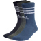 3er Pack adidas 3-Streifen Cushioned Crew Retro-Socken AA35 - legink/prloin/dgreyh 37-39