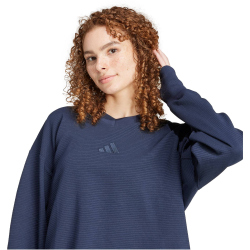 adidas Sportswear All SZN Ribbed V-Neck Sweatshirt Damen