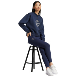 adidas Signature Graphic Print Fleece Loose Sweatshirt Damen