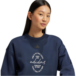 adidas Sportswear Signature Graphic Print Fleece Loose...