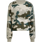 adidas Sportswear Essentials 3-Streifen Camo-Print Cropped Sweatshirt Damen