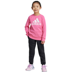 adidas Essentials Logo Fleece Jogginganzug Kinder AEK7 - pulmag/white 104