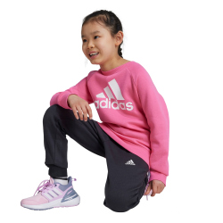adidas Essentials Logo Fleece Jogginganzug Kinder AEK7 - pulmag/white 110