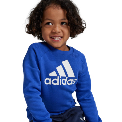 adidas Essentials Logo Fleece Jogginganzug Kinder AETC - selubl/white 110