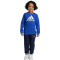 adidas Essentials Logo Fleece Jogginganzug Kinder AETC - selubl/white 110