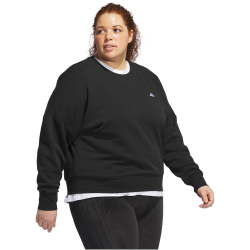 adidas Sportswear Essentials Small Logo Feel Cozy Sweatshirt Damen 095A - black/white 1X (46-48)