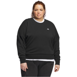 adidas Sportswear Essentials Small Logo Feel Cozy Sweatshirt Damen 095A - black/white 1X (46-48)