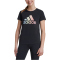 adidas Sportswear Metallic Print T-Shirt Kinder 095A - black 152