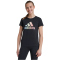 adidas Sportswear Metallic Print T-Shirt Kinder 095A - black 152
