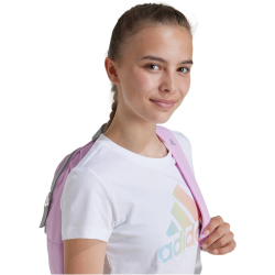 adidas Sportswear Metallic Print T-Shirt Kinder 001A - white 152