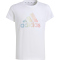 adidas Sportswear Metallic Print T-Shirt Kinder 001A - white 152