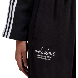 adidas Sportswear Signature Graphic Embroidery French Terry Jogginghose Damen 095A - black XS