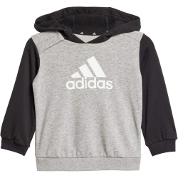 adidas Essentials Colorblock Jogginganzug Kinder 095A - black/mgreyh 68