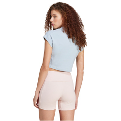 adidas Sportswear Lounge Ribbed Cropped T-Shirt Damen AEWP - wonblu XXS