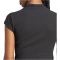 adidas Sportswear Lounge Ribbed Cropped T-Shirt Damen 095A - black M