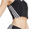 adidas Future Icons 3-Streifen Trainings-Tanktop Damen 095A - black XXS