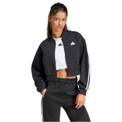 adidas Future Icons 3-Streifen Bomberjacke Damen 095A - black/white XXS