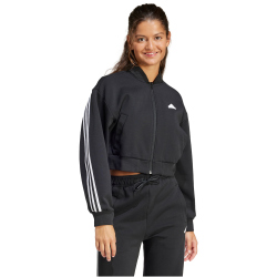 adidas Future Icons 3-Streifen Bomberjacke Damen 095A - black/white XXS
