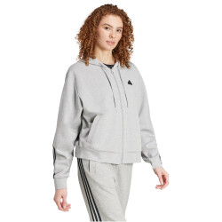 adidas Future Icons 3-Streifen Sweatjacke Damen 83F7 - mgreyh/black XXS