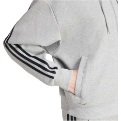 adidas Future Icons 3-Streifen Sweatjacke Damen 83F7 - mgreyh/black XXS