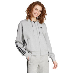 adidas Future Icons 3-Streifen Sweatjacke Damen 83F7 - mgreyh/black XXS