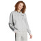 adidas Future Icons 3-Streifen Sweatjacke Damen 83F7 - mgreyh/black XXS