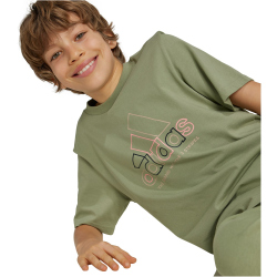 adidas Sportswear Xpress Street Jam Graphic T-Shirt Kinder A98F - tengrn 140