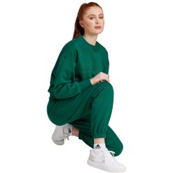 adidas Sportswear All SZN Fleece Graphic Trainingshose Damen 024A - cgreen XS/S