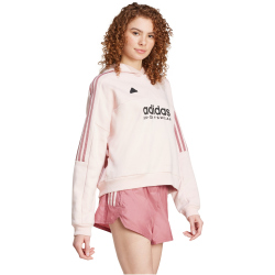 adidas Sportswear Tiro Cut 3-Streifen Fleece Hoodie Damen AFB1 - sanpin/precri S