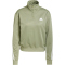 adidas Sportswear Iconic Wrapping 3-Streifen Snap Sweatshirt Damen A98F - tengrn/white XS