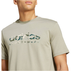adidas Sportswear Camo Linear Graphic T-Shirt Herren AESW - silpeb S