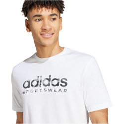 adidas Sportswear Camo Linear Graphic T-Shirt Herren 001A - white 4XL