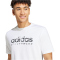 adidas Sportswear Camo Linear Graphic T-Shirt Herren 001A - white 4XL