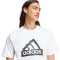 adidas Sportswear Modern Essentials Graphic T-Shirt Herren 001A - white M