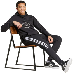 adidas Sportswear House of Tiro Fleece Jogginghose Herren 095A - black/white M
