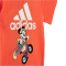 adidas Sportswear Disney Micky Maus Baby-Set (T-Shirt + Shorts) A0TB - brired/owhite/semspa 68
